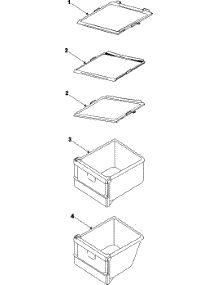 Refrigeration  Freezer Shelves parts for Samsung Refrigerator RS2666SW/XAA / from AppliancePartsPros.com