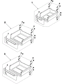 Refrigeration  Freezer Shelves parts for Samsung Refrigerator RB1855SL/XAA / from AppliancePartsPros.com