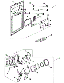 Refrigeration  Fountain parts for Samsung Refrigerator RS255BAWW/XAA / from AppliancePartsPros.com