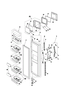 Refrigeration  Refrigerator Door parts for Samsung Refrigerator RS2577BB/XAA / from AppliancePartsPros.com