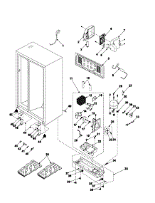 Refrigeration  Machine Compartment & Cabinet Back parts for Samsung Refrigerator RS2545SH/XAA / from AppliancePartsPros.com