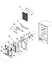 Refrigeration  Refrigerator Compartment parts for Samsung Refrigerator RB2155SH/XAA / from AppliancePartsPros.com