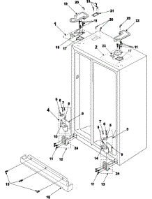 Refrigeration  Hinges parts for Samsung Refrigerator RS2666SL/XAA / from AppliancePartsPros.com