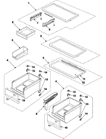 Refrigeration  Refrigerator Shelves parts for Samsung Refrigerator RB195BSVQ/XAA / from AppliancePartsPros.com