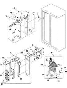 Refrigeration  Freezer Compartment parts for Samsung Refrigerator RS255BABB/XAA / from AppliancePartsPros.com