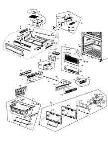Freezer Assy parts for Samsung Refrigerator RF266AEWP/XAA / from AppliancePartsPros.com