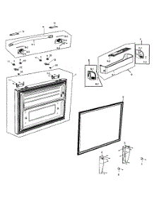 Freezer Door parts for Samsung Refrigerator RF266AEWP/XAA / from AppliancePartsPros.com