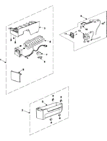 Refrigeration  Ice Maker parts for Samsung Refrigerator RB195BSSW/XAA / from AppliancePartsPros.com