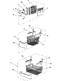 Refrigeration  Freezer Shelves parts for Samsung Refrigerator RB215BSSB/XAA / from AppliancePartsPros.com