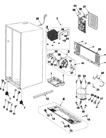 Refrigeration  Machine Compartment-Compressor parts for Samsung Refrigerator RS2623SH/XAA / from AppliancePartsPros.com