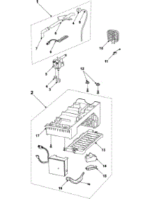 Refrigeration  Ice Maker parts for Samsung Refrigerator RS2623WW/XAA / from AppliancePartsPros.com