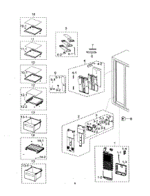Freezer parts for Samsung Refrigerator RSG257AAWP/XAA / from AppliancePartsPros.com