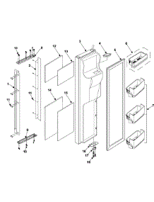 Refrigeration  Freezer Door parts for Samsung Refrigerator RH2777AT/XAA / from AppliancePartsPros.com