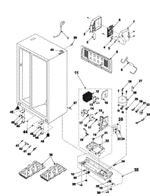 Refrigeration  Machine Compartment & Cabinet Back parts for Samsung Refrigerator RH2777AT/XAA / from AppliancePartsPros.com