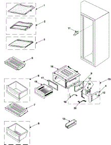 Refrigeration  Refrigerator Shelves parts for Samsung Refrigerator RH2777AT/XAA / from AppliancePartsPros.com