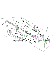 Refrigeration  Ice Bin parts for Samsung Refrigerator RS2577SL/XAA / from AppliancePartsPros.com