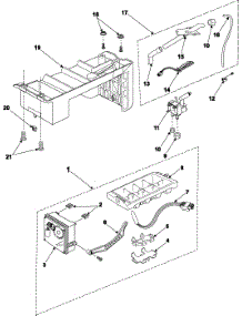 Refrigeration  Icemaker parts for Samsung Refrigerator RS2577SL/XAA / from AppliancePartsPros.com