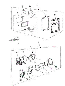 Fountain parts for Samsung Refrigerator RM255BARB/XAA / from AppliancePartsPros.com