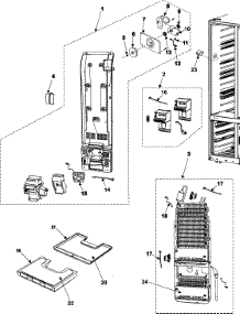 Freezer Compartment parts for Samsung Refrigerator RM255BARB/XAA / from AppliancePartsPros.com