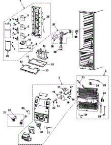 Refrigerator Compartment parts for Samsung Refrigerator RM255BARB/XAA / from AppliancePartsPros.com