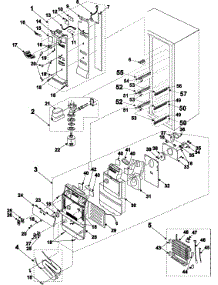 Refrigeration  Refrigerator Compartment parts for Samsung Refrigerator RS2534BB/XAA / from AppliancePartsPros.com