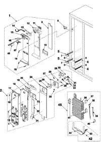 Refrigeration  Freezer Compartment parts for Samsung Refrigerator RS2555SL/XAA / from AppliancePartsPros.com