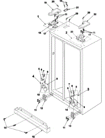 Refrigeration  Hinges parts for Samsung Refrigerator RS2555SL/XAA / from AppliancePartsPros.com