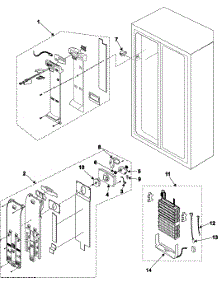 Refrigeration  Freezer Compartment parts for Samsung Refrigerator RS253BAVQ/XAA / from AppliancePartsPros.com