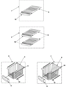 Refrigeration  Freezer Shelves parts for Samsung Refrigerator RS253BAVQ/XAA / from AppliancePartsPros.com