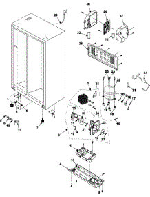 Refrigeration  Machine Compartment-Compressor parts for Samsung Refrigerator RS253BAVQ/XAA / from AppliancePartsPros.com