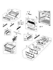 Freezer parts for Samsung Refrigerator RFG297AAPN/XAA / from AppliancePartsPros.com