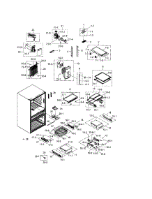 Refrigerator parts for Samsung Refrigerator RF30HBEDBSR/AA-0001 / from AppliancePartsPros.com