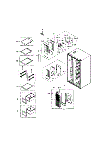 Freezer parts for Samsung Refrigerator RS25H5111SR/AA-0000 / from AppliancePartsPros.com