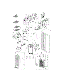 Freezer parts for Samsung Refrigerator RS25H5000SP/AA-0000 / from AppliancePartsPros.com