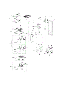 Fridge parts for Samsung Refrigerator RH22H9010SR/AA-0000 / from AppliancePartsPros.com