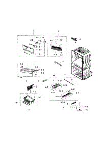 Freezer parts for Samsung Refrigerator RF28HMELBSR/AA-0000 / from AppliancePartsPros.com