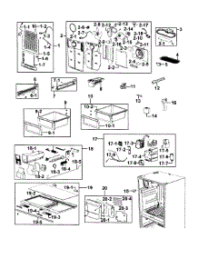 Refrigerator parts for Samsung Refrigerator RF26XAZRS/XAA-0000 / from AppliancePartsPros.com