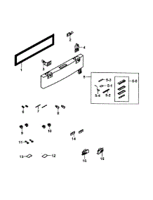 Flexzone Door parts for Samsung Refrigerator RF25HMEDBBC/AA-0000 / from AppliancePartsPros.com