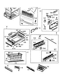 Freezer parts for Samsung Refrigerator RF23HCEDBWW/AA-0000 / from AppliancePartsPros.com