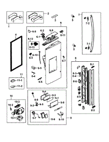 Refrigerator Door L parts for Samsung Refrigerator RF23HCEDBWW/AA-0000 / from AppliancePartsPros.com