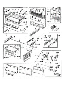 Freezer parts for Samsung Refrigerator RFG293HARS/XAA-0001 / from AppliancePartsPros.com
