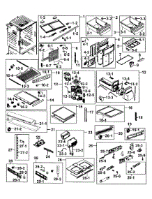 Refrigerator parts for Samsung Refrigerator RF23HCEDBBC/AA-0000 / from AppliancePartsPros.com