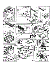 Refrigerator parts for Samsung Refrigerator RF28HMEDBBC/AA-0000 / from AppliancePartsPros.com