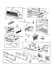 Freezer parts for Samsung Refrigerator RF4287HARS/XAA-0000 / from AppliancePartsPros.com