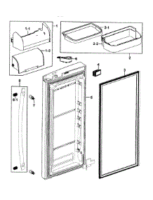 Refrigerator Door-R parts for Samsung Refrigerator RF267AZRS/XAA-0000 / from AppliancePartsPros.com