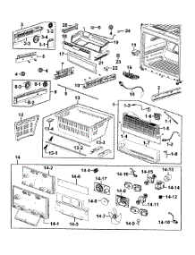 Freezer parts for Samsung Refrigerator RF267HERS/XAA-0001 / from AppliancePartsPros.com