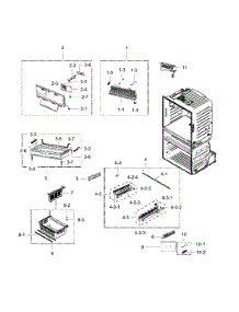Freezer Assy parts for Samsung Refrigerator RF28HMEDBSR/AA-0000 / from AppliancePartsPros.com