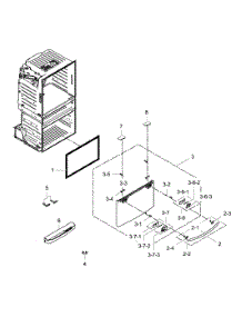 Freezer Door parts for Samsung Refrigerator RF25HMEDBSR/AA-0000 / from AppliancePartsPros.com