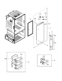 Fridge Door R parts for Samsung Refrigerator RF23HCEDBSR/AA-0000 / from AppliancePartsPros.com