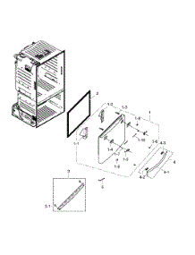 Freezer Door parts for Samsung Refrigerator RF28HFEDBSR/AA-0000 / from AppliancePartsPros.com